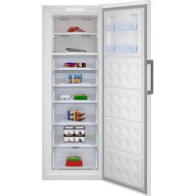 Beko Stand-Gefrierschrank RFNE448E45W | 404L NoFrost | ProSmart Inverter | 70cm breit | Energieklasse D | weiß