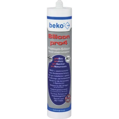 beko Silikon Dichtstoff pro4 Universal 22414 | 310ml Kartusche | anthrazit | UV-beständig | Naturstein geeignet