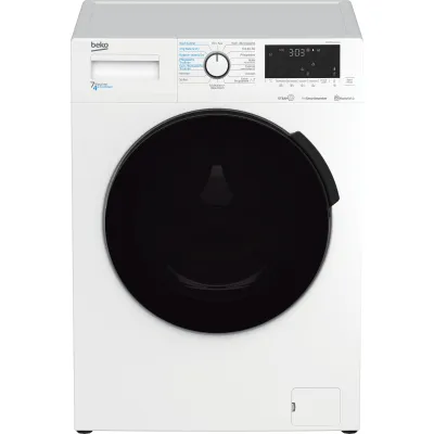 Beko Waschtrockner WDW75141Steam1 | 7 kg Waschen | 4 kg Trocknen | 1400 U/Min | SteamCure | Bluetooth | weiß