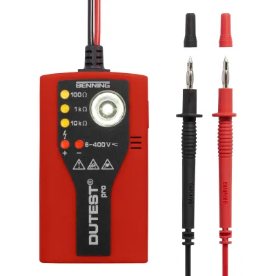 BENNING DUTEST pro 050156 | Durchgangsprüfer & Leitungsprüfer | Kabeltester | LED-Anzeige | CAT III 300V