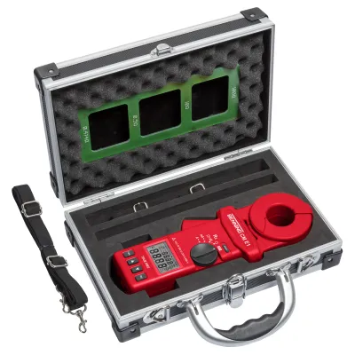 BENNING Erdungsmesszange CM E1 | True RMS | 0,025–1500 Ohm | 0,3 mA–35 A | digital | CAT III 300 V | Rot