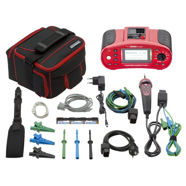 BENNING IT 130 Installationsprüfgerät | VDE 0100-600 | FI/RCD Typ A B B+ F | Isolationsmessung | USB