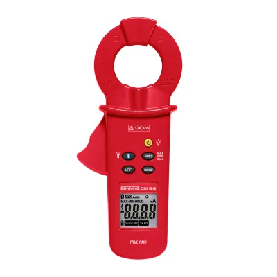 BENNING Leckstromzange CM 9-2 | TRUE RMS | 1 µA–60A AC | Bluetooth & App | 40 mm Zangenöffnung | CAT IV 300V | Rot