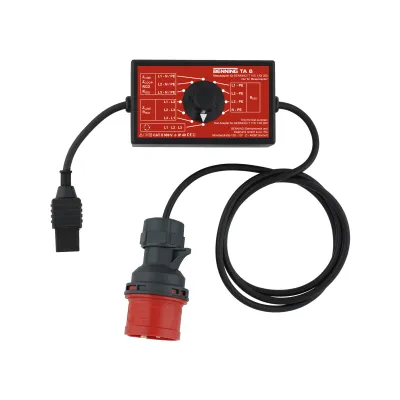 BENNING Messadapter TA 6 | 044168 | 16A CEE 5-polig | Adapter Installationstester | RCD-Prüfung | IP40 | 1,5m