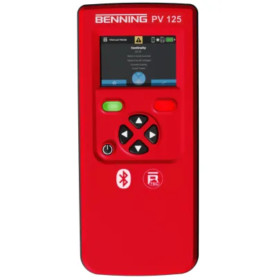 BENNING PV-Installationstester PV 125 | 1500V 25A | Photovoltaik Prüfer | USB | Bluetooth | Messwertspeicher | IP40