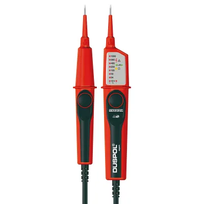 BENNING DUSPOL expert | 2-poliger Spannungsprüfer | 12-1000V AC/DC | LED-Anzeige | CAT IV 600V | IP65