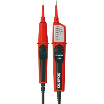 BENNING DUSPOL expert | 2-poliger Spannungsprüfer | 12-1000V AC/DC | LED-Anzeige | CAT IV 600V | IP65