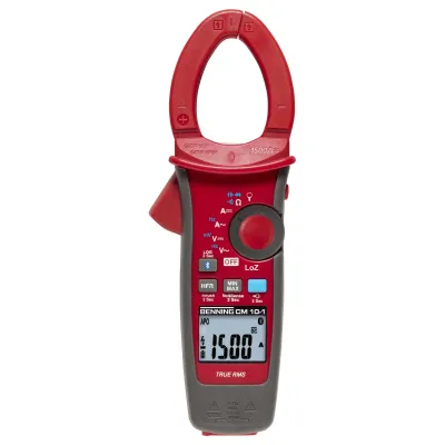 BENNING Stromzangen-Multimeter CM 10-1 | 1500A AC/DC | True RMS | CAT IV 600V | Bluetooth | Datalogger | 42mm Zange