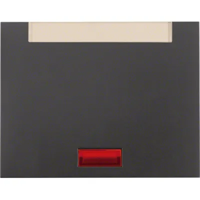 Berker Wippe Schalter 14157106 | K.1 Serie | Beschriftungsfeld | 5 Linsen Symbole | anthrazit matt | IP44 | Kunststoff