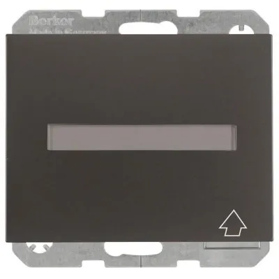 Berker SCHUKO Steckdose 47527206 | Unterputz | IP44 | Klappdeckel | Berührungsschutz | anthrazit matt | Kunststoff