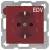 Bild: Berker SCHUKO-Steckdose 47238922 | EDV Aufdruck | erhöht. Berührungsschutz | Unterputz | Kunststoff | rot glänzend