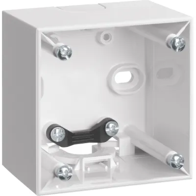 Berker Aufbau-Gehäuse 1-fach 911512519 | Integro Flow/Pure | Kunststoff | polarweiß glänzend | IP20 | Kabeleinführung