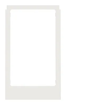 Berker Designrahmen eckig 13201909 | Applikationsrahmen groß | Kunststoff | polarweiß matt | RAL9010 | Zubehör