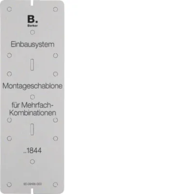 BERK Montageschablone 91844 Karton grau
