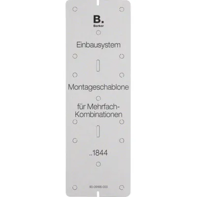 BERK Montageschablone 91844 Karton grau