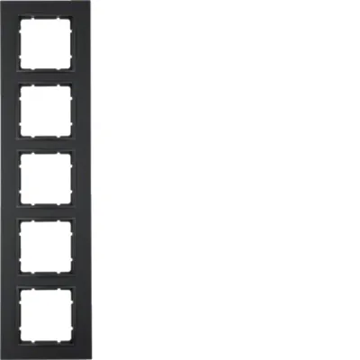 Berker Abdeckrahmen 5-fach B.7 10156626 | Unterputz | Kunststoff Thermoplast | anthrazit matt | 374x95mm
