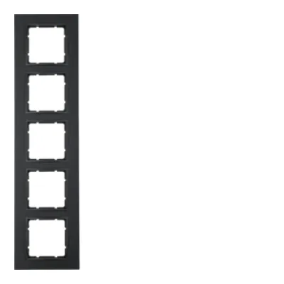 Berker Abdeckrahmen 5-fach B.7 10156626 | Unterputz | Kunststoff Thermoplast | anthrazit matt | 374x95mm