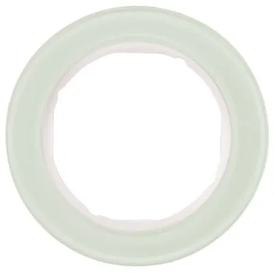 Berker Rahmen 1-fach R.Classic 10112009 | Glasrahmen für Unterputzmontage | 81,2x81,2 mm | glänzend | polarweiß