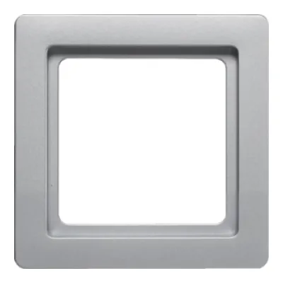Berker Rahmen 1fach Q.1 10116084 | Abdeckrahmen Unterputz | Aluminium matt lackiert | Duroplast | 80,5x80,5 mm | IP20