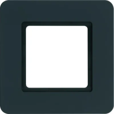Berker Rahmen 1-fach Q.7 10116106 | LED-Beleuchtung | Unterputz | Thermoplast matt | anthrazit samt