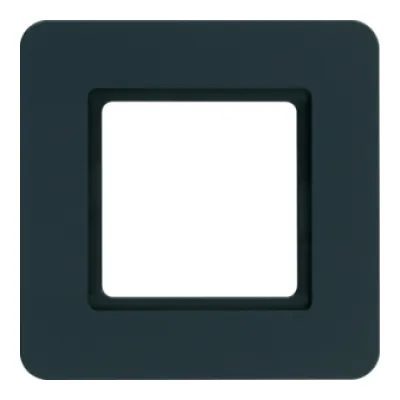 Berker Rahmen 1-fach Q.7 10116106 | LED-Beleuchtung | Unterputz | Thermoplast matt | anthrazit samt