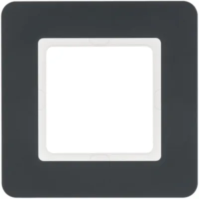 Berker Abdeckrahmen 1fach Q.7 10116186 | Kunststoff Thermoplast | matt anthrazit | senkrecht & waagerecht