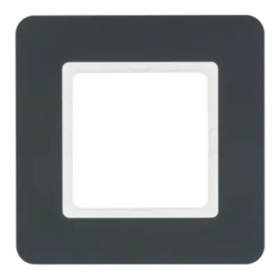 Berker Abdeckrahmen 1fach Q.7 10116186 | Kunststoff Thermoplast | matt anthrazit | senkrecht & waagerecht