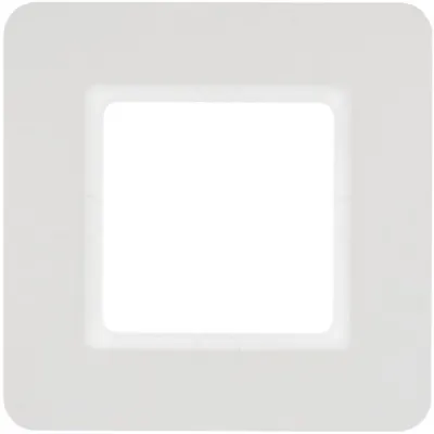 Berker Abdeckrahmen 1-fach Q.7 10116189 | Unterputz-Montage | Thermoplast | polarweiß matt | 95,2 x 95,2 mm | IP20