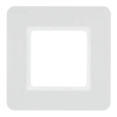 Berker Abdeckrahmen 1-fach Q.7 10116189 | Unterputz-Montage | Thermoplast | polarweiß matt | 95,2 x 95,2 mm | IP20