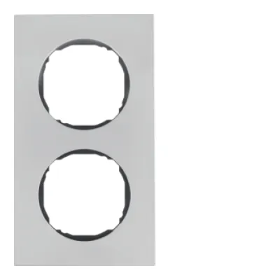 BERKER 10122614 Rahmen 2f., flach, R.8, Edelstahl