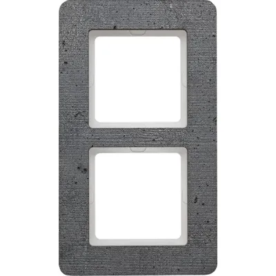 Berker 10126020 Rahmen 2fach Q.7, Beton strukturiert