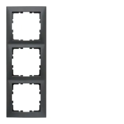 Berker Rahmen 3-fach S.1 10139949 | Unterputz | Kunststoff matt | für Schalter & Steckdosen | anthrazit