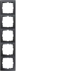 BERKER 10159949 Rahmen 5fach S.1 anthrazit matt
