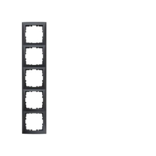 Bild: BERKER 10159949 Rahmen 5fach S.1 anthrazit matt