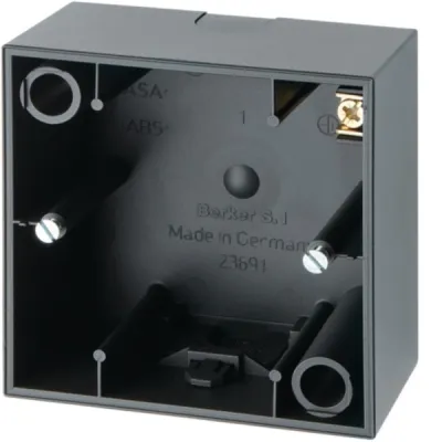 Berker Aufputz-Gehäuse 1fach S.1 10419949 | AP-Gehäuse | Kunststoff | Thermoplast | halogenfrei | IP20 | anthrazit matt