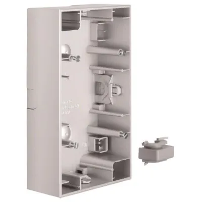 Berker Aufputz-Gehäuse 2-fach 10427003 | K.5 Serie | IP20 | Thermoplast | Kanaleinführung | halogenfrei | alu matt