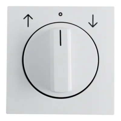 Berker Zentralstück Drehknopf 1080190900 | Jalousie-Drehschalter S.1/B.3/B.7 | Kunststoff Thermoplast | matt | polarweiß