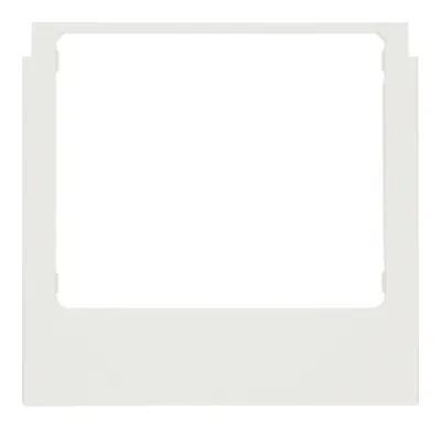 Berker Designrahmen eckig 13197009 | Rahmen für KNX Touch Control & Audio Innenstation | Kunststoff polarweiß glänzend