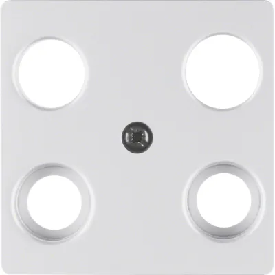 BERKER 14837003 Zentralplatte Sat/TV/Radi alu