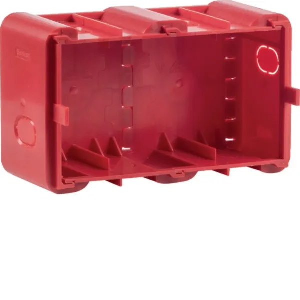 BERKER 18720020 Einbaudose 2f. für UP-Montage R.8 rot
