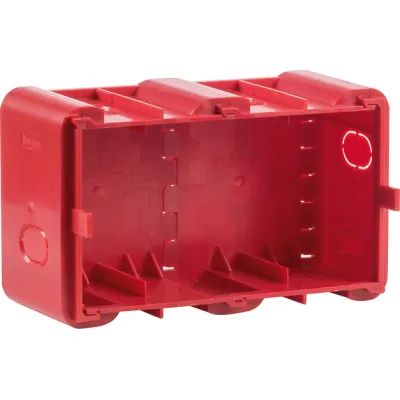 BERKER 18720020 Einbaudose 2f. für UP-Montage R.8 rot