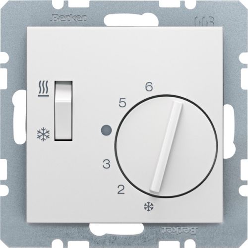 Bild: Berker 20298989 Raumthermostat UP 230V 5A polarweiß