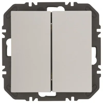 Berker Wandsendermodul 24128189 | EnOcean Funk 2fach | Wippe | bidirektional | Kunststoff glänzend | polarweiß