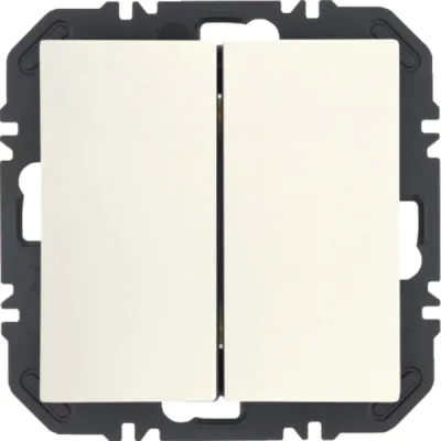 Berker Friends of Hue Wandsender 24128939 | ZigBee Green Power | 2-fach | batterielos | Aufputz | polarweiß glänzend