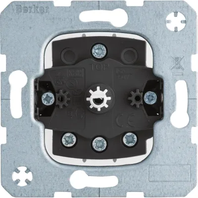 Berker 3-Stufenschalter 386113 | Unterputz | 10A 250V | Drehknopf | HLK-Regelung | IP20 | Krallenbefestigung