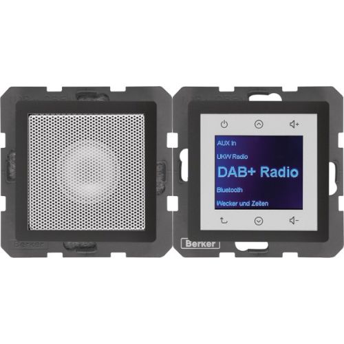 Bild: Berker 30806086 Radio Touch mit LS DAB+ BT Q.x anthrazit