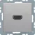 Bild: Berker HDMI-Steckdose 3315436084 | High Definition | 90° gewinkelt | Aluminium matt lackiert | Unterputz | 1-fach | IP20