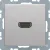 Bild: Berker HDMI-Steckdose 3315436084 | High Definition | 90° gewinkelt | Aluminium matt lackiert | Unterputz | 1-fach | IP20