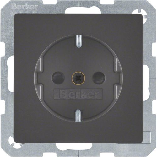 Bild: BERKER 41236086 Q.1/Q.3 UP IP20 Steckdose 1f anth mt