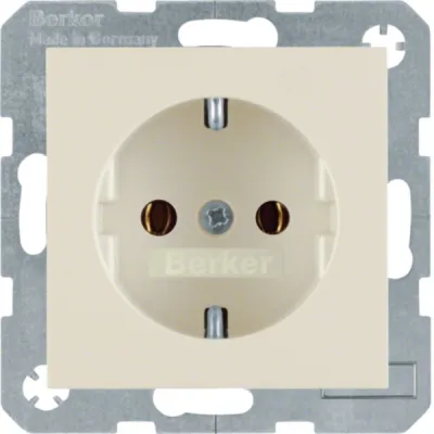 Berker Steckdose SCHUKO S.1 41438982 | Unterputz | 16A 250V | Schraubklemme | Duroplast | IP20 | glänzend | weiß